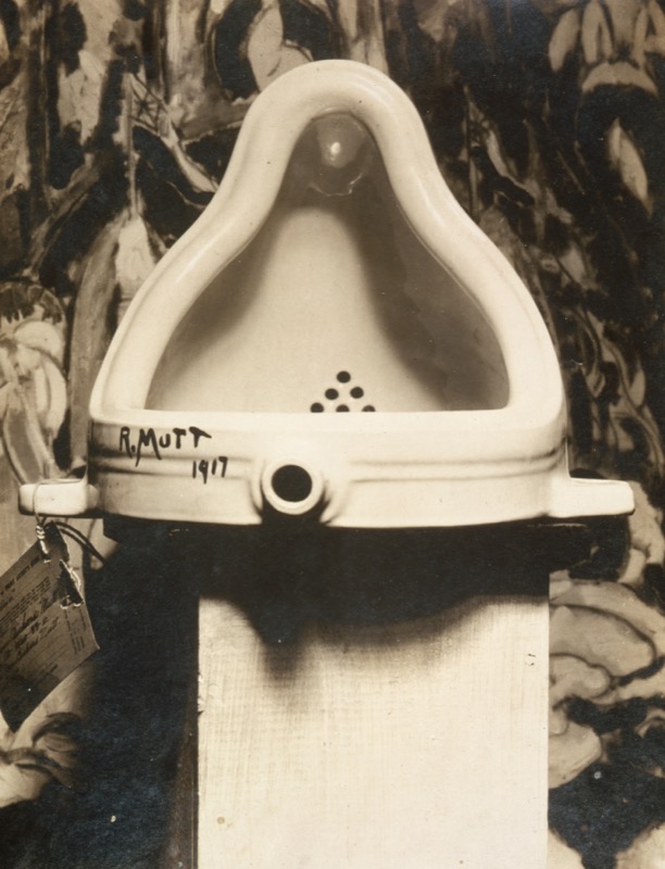 Alfred Stieglitz’s photograph of a porcelain urinal signed R. Mutt 1917.